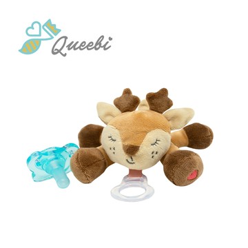 Queebi - 丹麥 安撫奶嘴玩偶-小鹿斑斑
