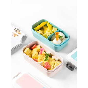 asvel日本兒童水果盒小學生便當盒便攜外出寶寶分格餐盒保鮮飯盒