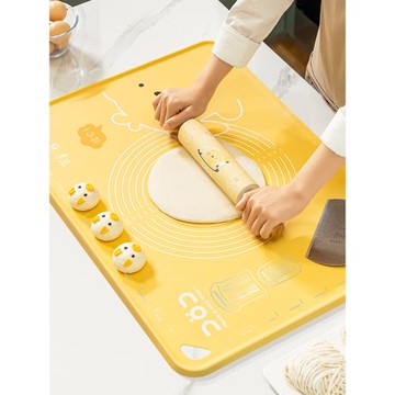 抗菌食品級加厚硅膠揉面墊搟面杖搟面墊三件套烘焙面粉和面墊家用
