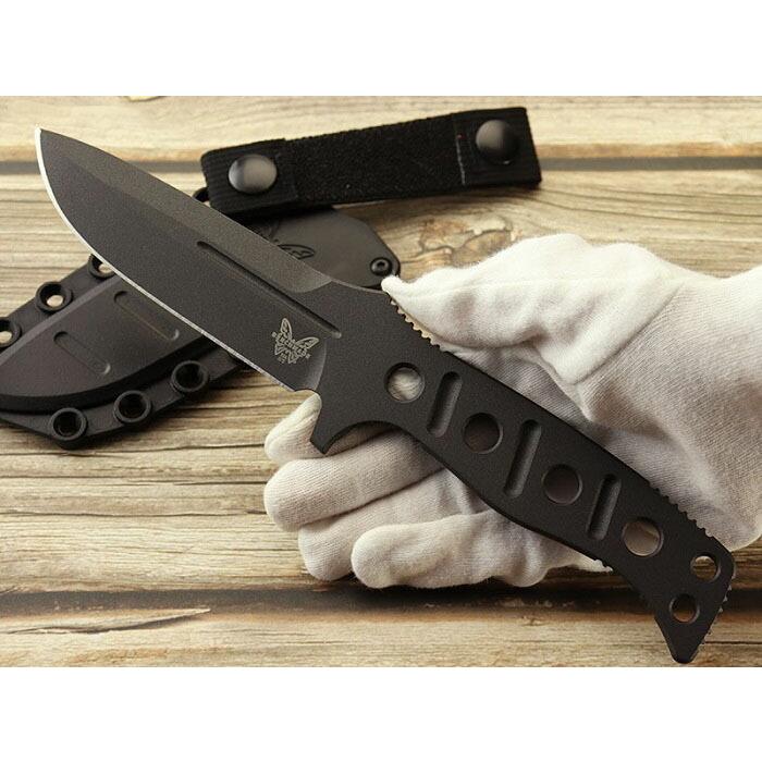 ベンチメイド 375BK-1 フィクスド アダマス ブラック シースナイフ ,BENCHMADE Fixed Adamas Black coating 日本正規品