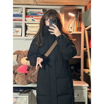 中戲藝考羽絨棉服女2025年新款冬季棉襖女加厚過膝中長款棉衣外套