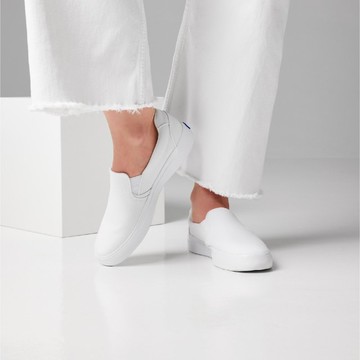 Keds PURSUIT SLIP LEATHER 經典皮革懶人小白鞋 WH67977