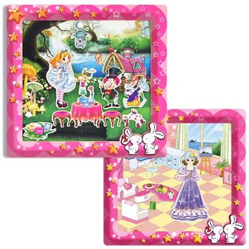 【Hi-toys】愛麗絲手動畫+貝貝換裝遊戲( 磁鐵書 )
