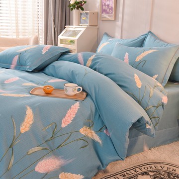 純棉四件套100全棉床單被套1.8米雙人被罩床上4件套秋冬床上用品