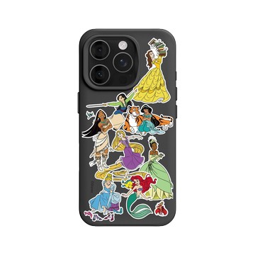 iPhone 16 Pro SolidX 黑 - 迪士尼-公主系列 Disney Princess - 貼紙系列-迪士尼公主