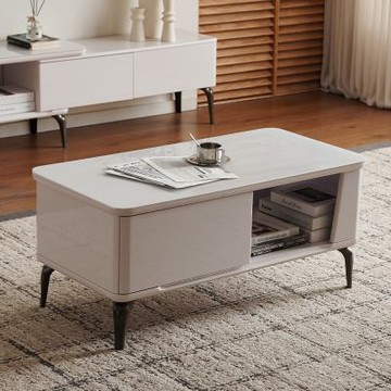 MUNA家居  C56-100型3.3尺玻璃大茶几  100X50X44cm