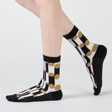 聯名國家兩廳院_管風琴 中筒襪 - 黑(F)