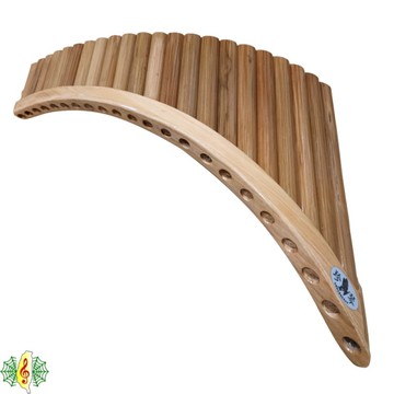 排笛 [網音樂城] 排簫 解兵 22孔 22音 G調 木托 pan flute panpipe (贈 仿皮背袋 )