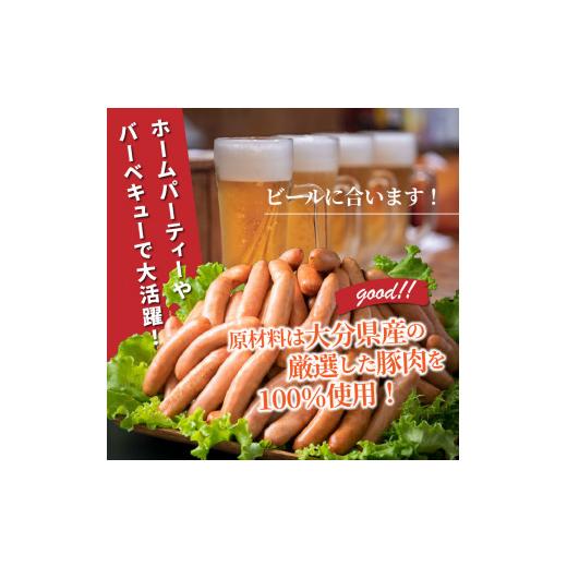 ふるさと納税 大分県 国東市 パリッと1.8kg食べ放題！大分県産豚の絶品あらびきウインナー_0037N