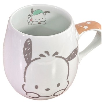【震撼精品百貨】Pochacco 帕帢狗~日本三麗鷗Sanrio 帕恰狗陶瓷單耳杯 500ml (探頭款)*86514