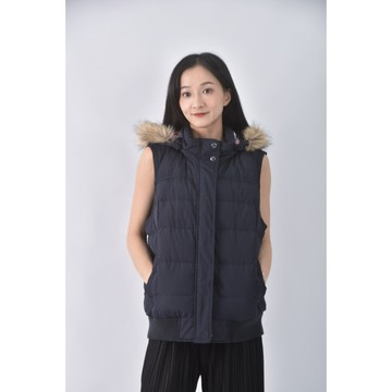 (L) lativ棉質背心藍色外套二手衣