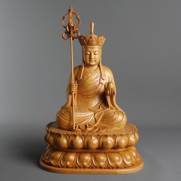 白毫7寸  坐姿帽地藏王菩薩 A款