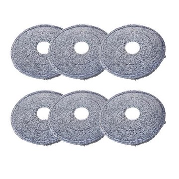 【bonson】奈米纖維拖把布圓形-兩入X3(共6組)