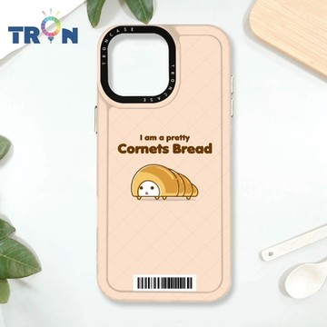 TRON iPhone 16 Pro Max 螺旋捲麵包君小情緒系列 防摔太空載具殼 透白 軟硬 手機殼