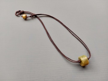 老緬甸翠玉 手工編結項鍊 – 老玉石 – 純設計SD-021