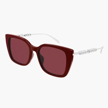 【GUCCI 古馳】方形膠框太陽眼鏡(GG1971SA-004)