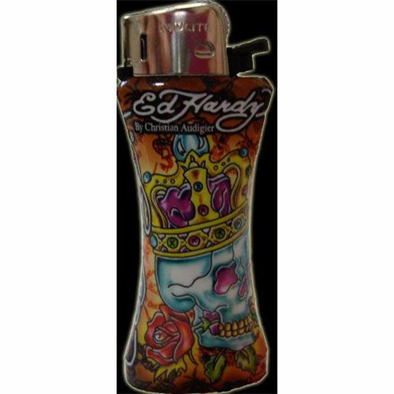 Ed Hardy : ライター （カラー/Scull）（送料１６０円（メール便