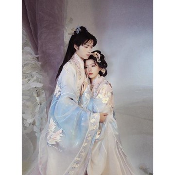 異志閣原創漢服【七里香】重工交領襦裙一片式齊腰破裙男女款繡花