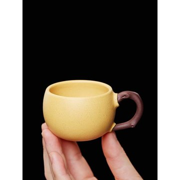 尊壺宜興紫砂主人杯原礦黃金段泥功夫小茶杯品茗單杯陶瓷功夫茶具