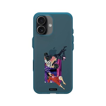 iPhone 17 Clear (相機按鈕) 夜幕藍 - 航海王 One Piece - 角色系列-魯夫 vs 卡塔克利