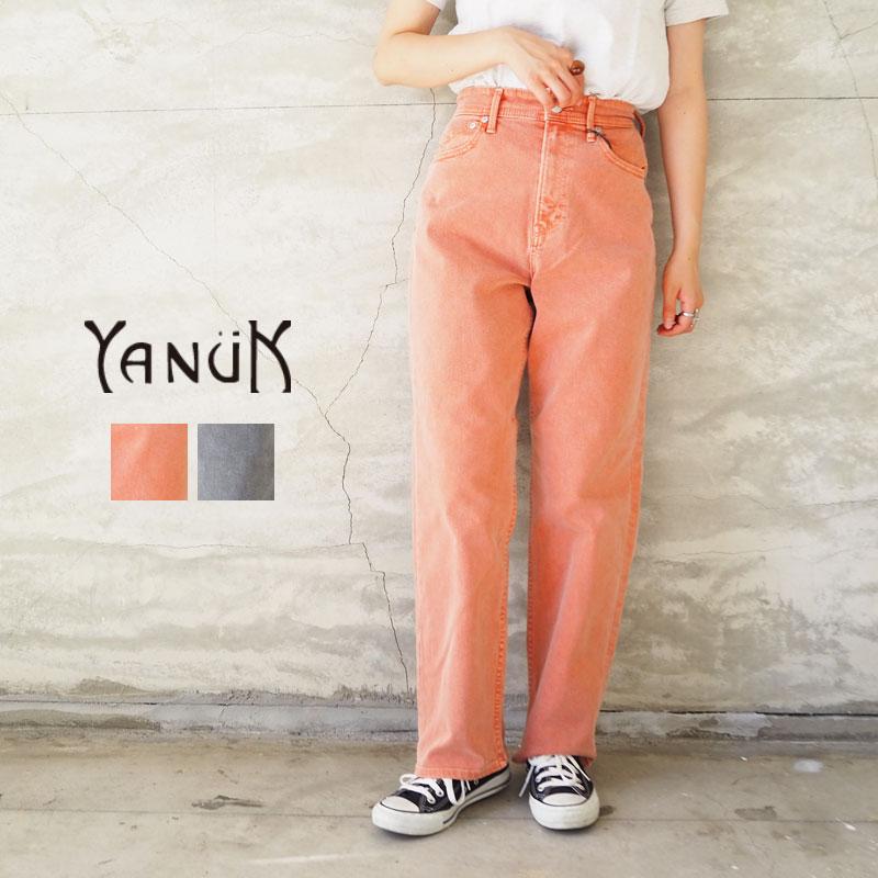 ヤヌーク デニム パンツ レディース YANUK wide tapered COLLEEN 