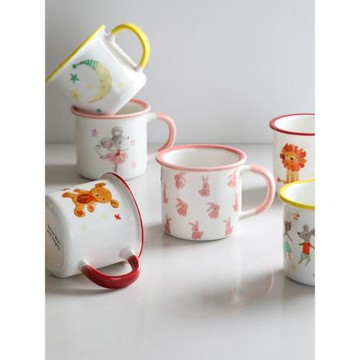 藍蓮花家居創意童趣馬克杯陶瓷可愛家用茶杯辦公室飲水杯咖啡杯