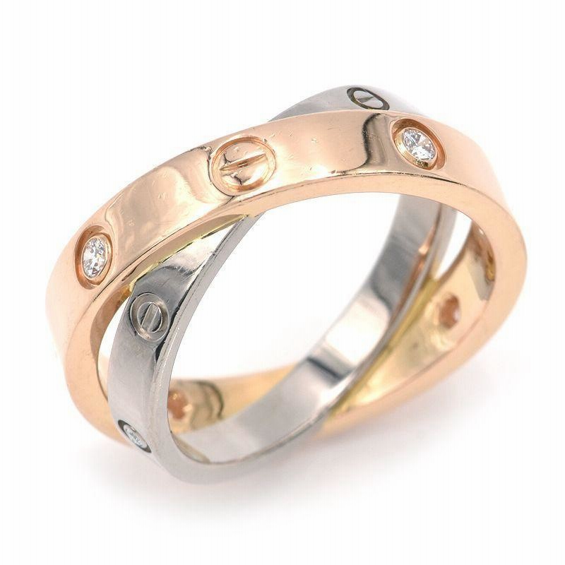 CARTIER ラブリング #48 リング・指輪 K18WG レディース（カルティエ  