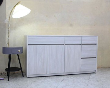 【歐風別館】長崎五尺洗白色餐櫃下座【基隆至台中免運費】