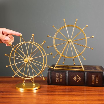 摩天輪擺件模型創意輕奢客廳酒柜家居飾品辦公室桌面裝飾品小擺設