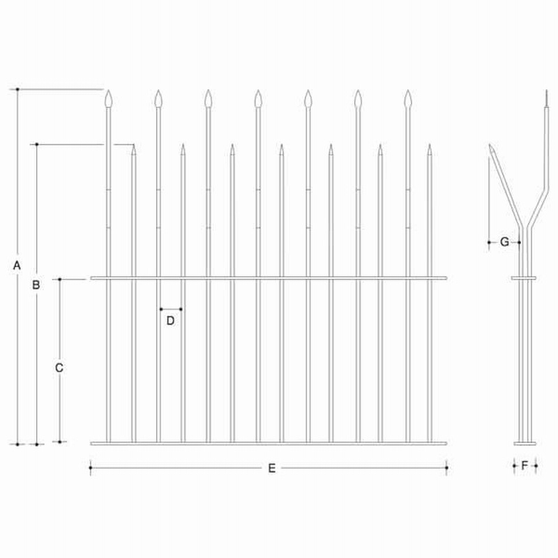 最も優遇のエイト 忍び返し6型 ステンレスSUS304製 H3320 DIY・工具