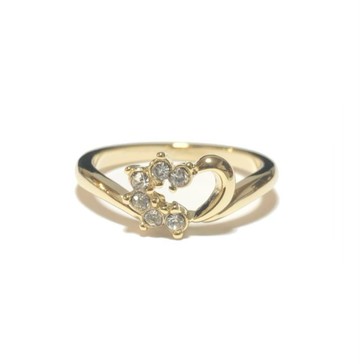 Half Heart & Crystal Ring.