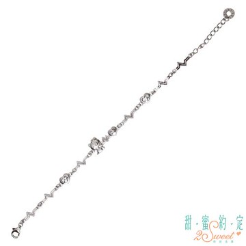 甜蜜約定 HelloKitty 心電感應Kitty純銀手鍊