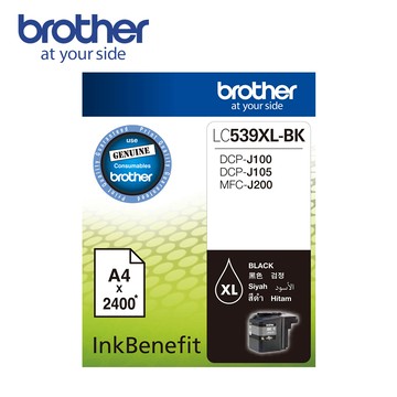 Brother LC539XL-BK 原廠黑色墨水匣