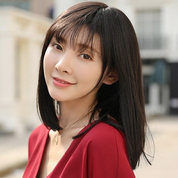 現貨+預購 女中長假髮真髮透氣假髮片輕量假髮免打理隱形增髮整頂假髮-氣質直髮空氣瀏海女配件2色74dj54【獨家進口】【米蘭精品】