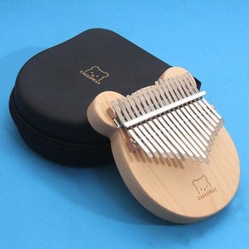 快速出貨 台灣現貨【新品】17音櫸木手指琴 拇指琴 kalimba 卡林巴 小熊17音手指鋼琴 入門樂器 非洲樂器 17音拇指琴