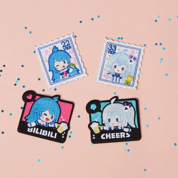 【電繡工藝】嗶哩嗶哩 2233 豆豆眼公式服 刺繡貼套裝