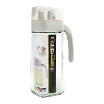 自動開蓋玻璃油壺-500ml-2入