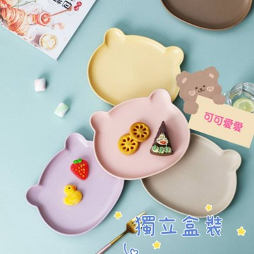 小熊碗 小熊盤 烤碗 烤盤 陶瓷餐盤 沙拉碗 ❤療癒餐具❤  🇹🇼現貨不用等 熊熊來囉~甜點碗 碗盤 ⭕微波 焗烤