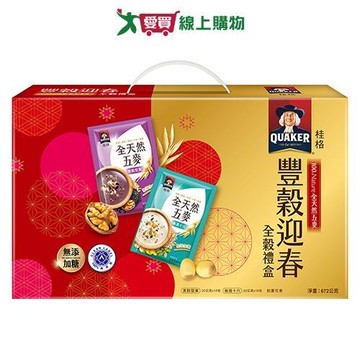 桂格全天然五麥全穀禮盒672g【愛買】