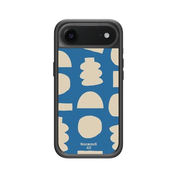 iPhone Air Mod NX -邊框背蓋組合 (相機按鈕) 黑 - Knock Knock A2Z - 藍調幾何