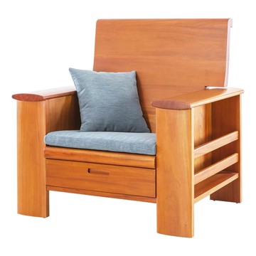 瑪荷尼家具Mahogany-全原木 桃花心木 木製沙發 福隆1人沙發G2