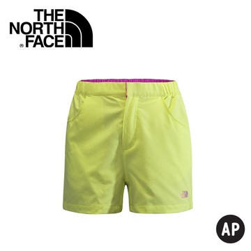 【The North Face 女 SCafe短褲 哈瑪奇黃】 NF00CZR4/短褲/休閒短褲