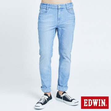 EDWIN 男裝 JERSEYS 迦績 EJ2超彈窄直筒牛仔褲-拔淺藍