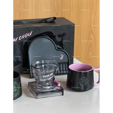 【星巴克x周杰倫聯名】中國限定 Jay序曲系列第二波STARBUCKS旋轉玻璃杯禮盒配冰格