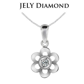 JELY 巴黎花園 約3分天然真鑽項鍊
