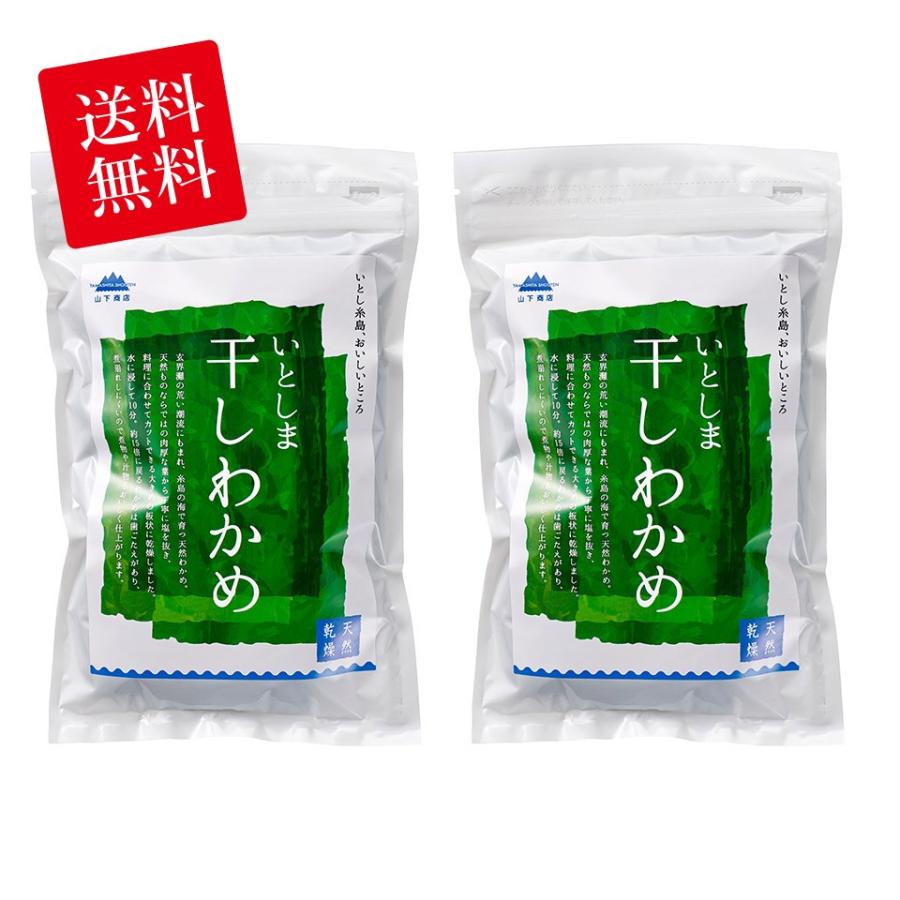 糸島の乾物　海藻　お試しセット　送料無料　いとしま 干しわかめ　2袋