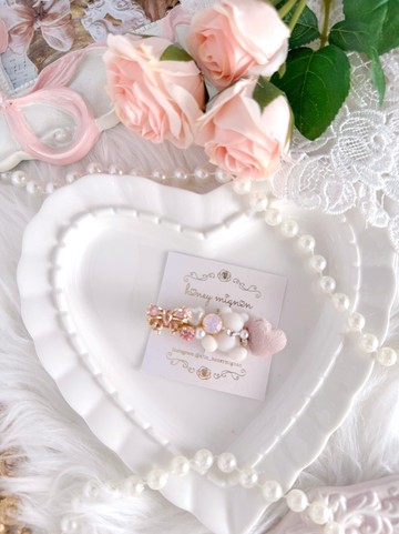 北極熊蝴蝶結髮夾【AW-HC-30】