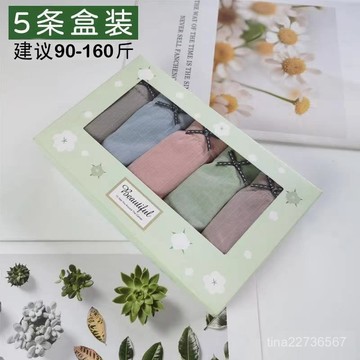 【高檔內褲】5條裝 時尚女士內褲 內褲 純棉內褲 女生純棉襠高彈無痕女式三角內褲  6GG3