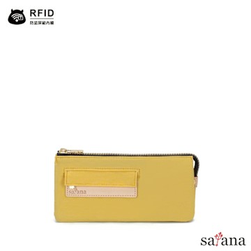 【satana】Soldier 多夾層拉鍊長夾-檸檬糖黃-SOS1721-512