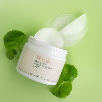 ❮南他宿❯ 超商免運中 W.Lab Cica-C Moisture Toner 積雪草保濕爽膚棉片 容量70片 WLAB